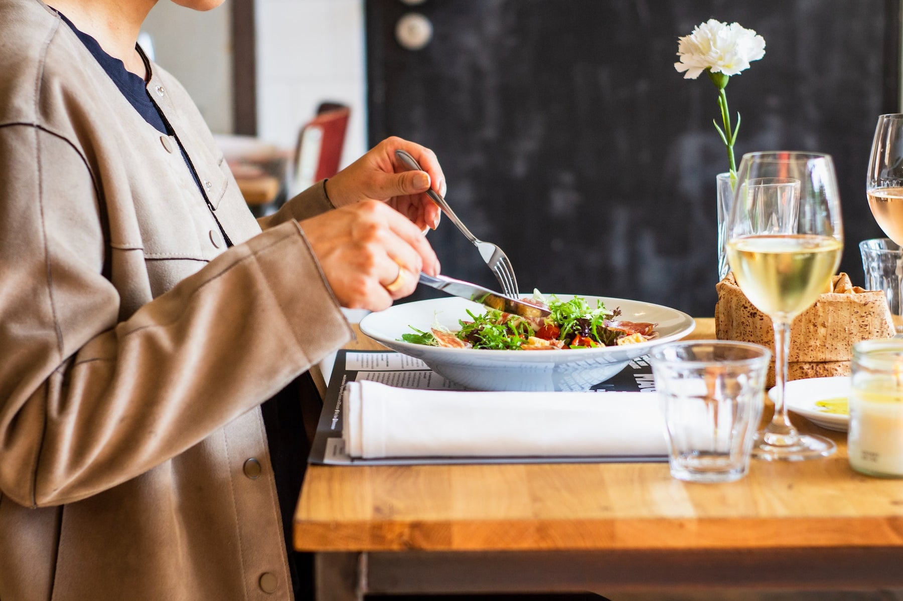woman eating