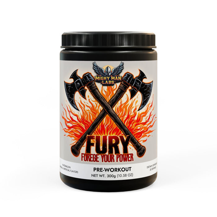 "FURY' - Pre-Workout Supplement, Watermelon (300g, 10.58oz)