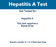 Hepatitis A Test