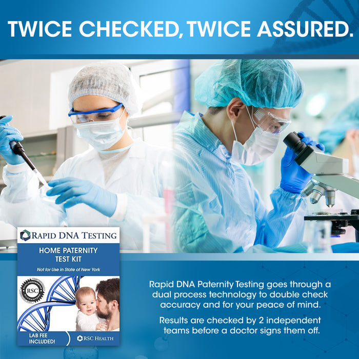 Rapid Paternity Test Kit Lab Fees & Shipping to Lab Included DNA Results in 2 Business Days