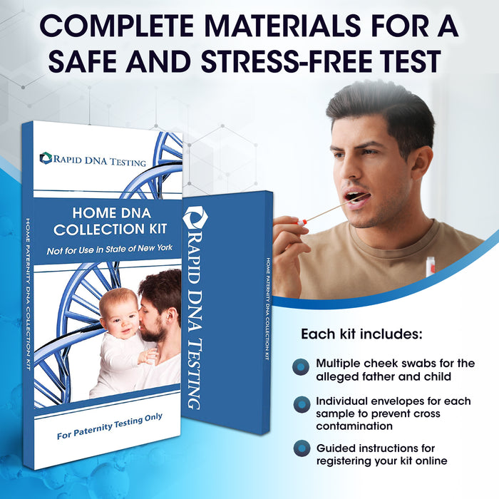 Rapid Paternity Test Kit Lab Fees & Shipping to Lab Included DNA Results in 2 Business Days